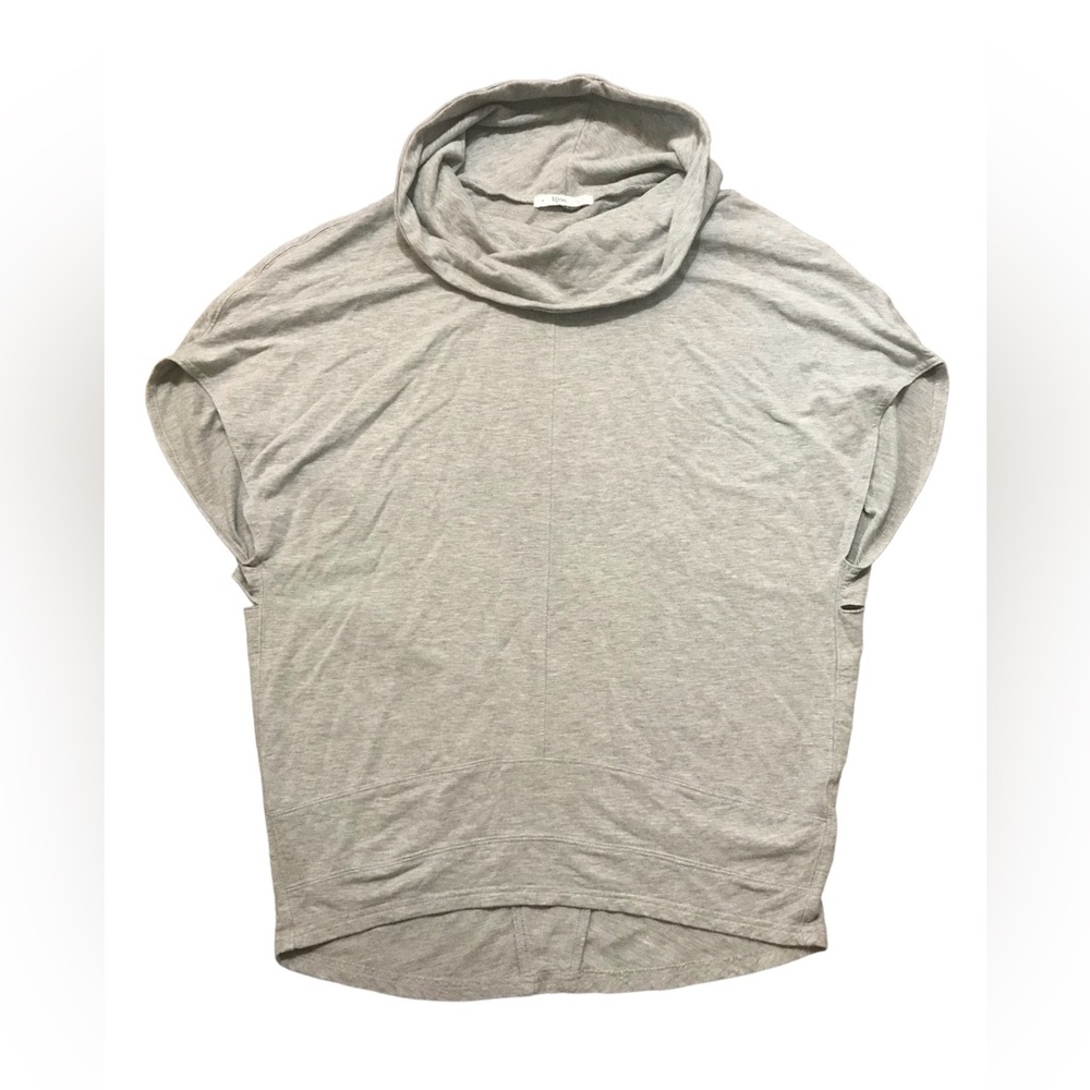 Tonic Small Oversized Grey Cowl Neck Cutout Top